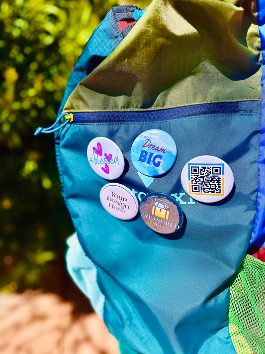 Custom Button Pins 2.25" Round