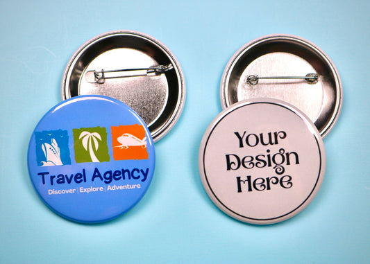 Custom Button Pins 2.25" Round